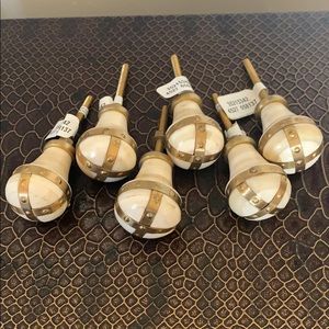 Anthropologie pull nobs set of 6